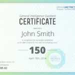 Bmi Certified Iq Test - Take The Most Accurate Online Iq Test! pertaining to Iq Certificate Template