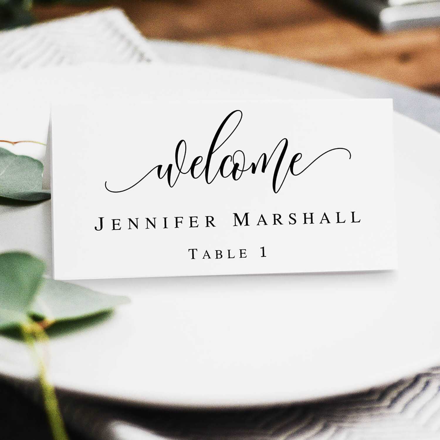 Boho Name Cards Template Printable Wedding Place Cards Table Name Cards  Wedding Place Cards Instant Download Pdf Calligraphy Template #vm11 Inside Table Name Card Template