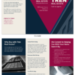 Bold Real Estate Tri Fold Brochure Template Template – Venngage In Training Brochure Template