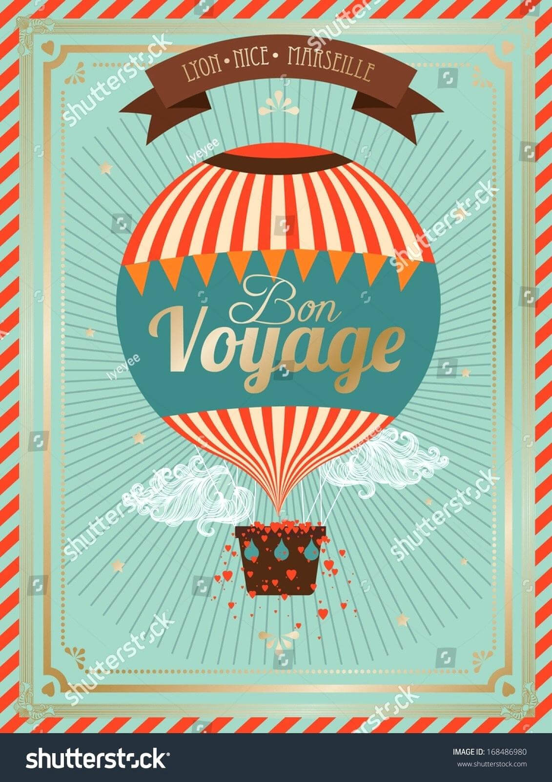 Bon Voyage Card Template – Verypage.co In Bon Voyage Card Template