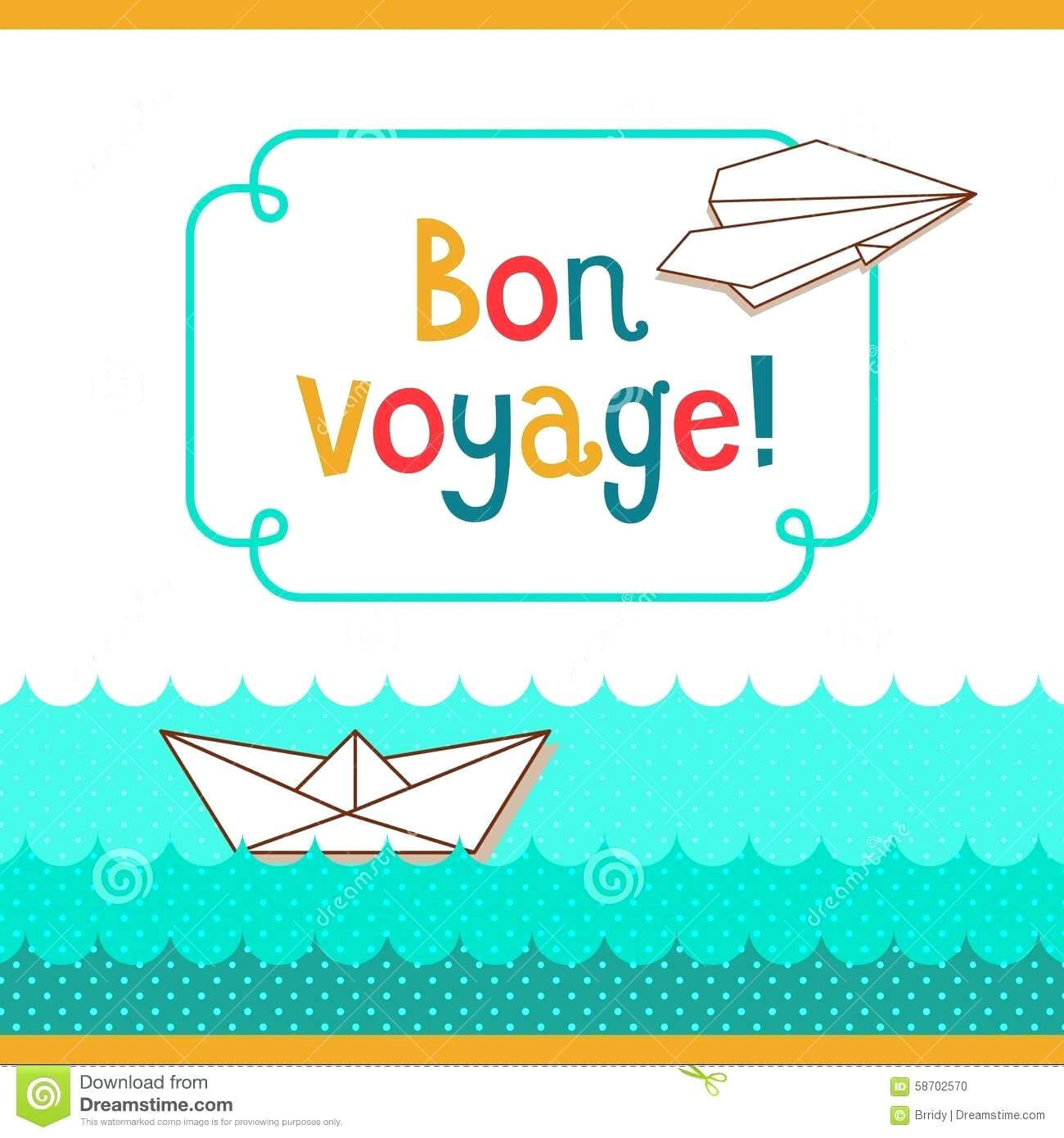 Bon Voyage Card Template – Verypage.co Intended For Bon Voyage Card Template