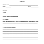 Book Report Template | Discovery Middle School Nonfiction in Book Report Template Middle School