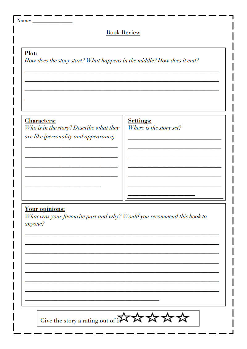 Book Review Template Differentiated.pdf – Google Drive For Science Report Template Ks2