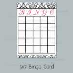 Bridal Shower Bingo Card Template – Www.jagk.tk With Blank Bridal Shower Bingo Template