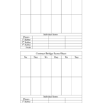 Bridge Score Sheet – 6 Free Templates In Pdf, Word, Excel Intended For Bridge Score Card Template