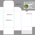 Bridge Tuck Box (108 Cards) In Playing Card Template Illustrator