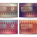 Bright And Colorful Customer Loyalty Card Or Reward Card Templates Within Customer Loyalty Card Template Free