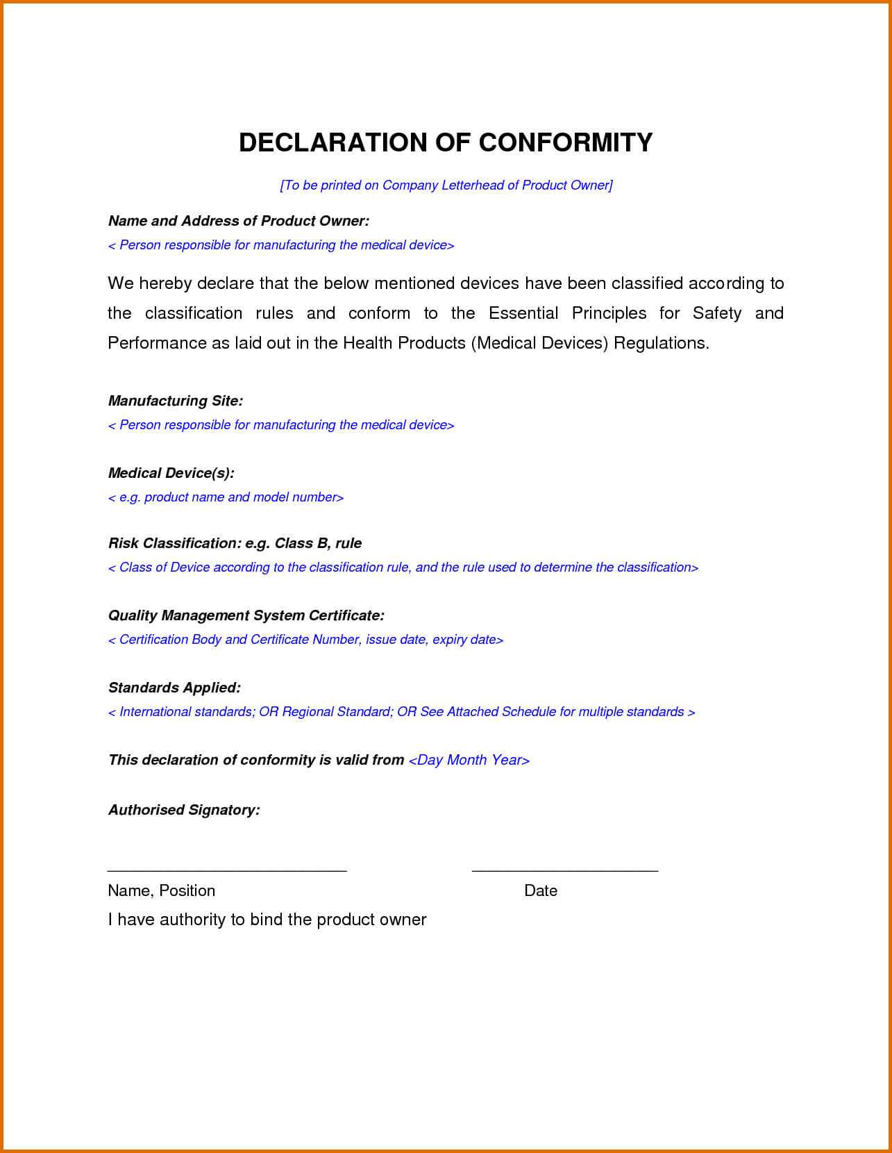 Brilliant Ideas For Certificate Of Manufacture Template On Within Certificate Of Manufacture Template