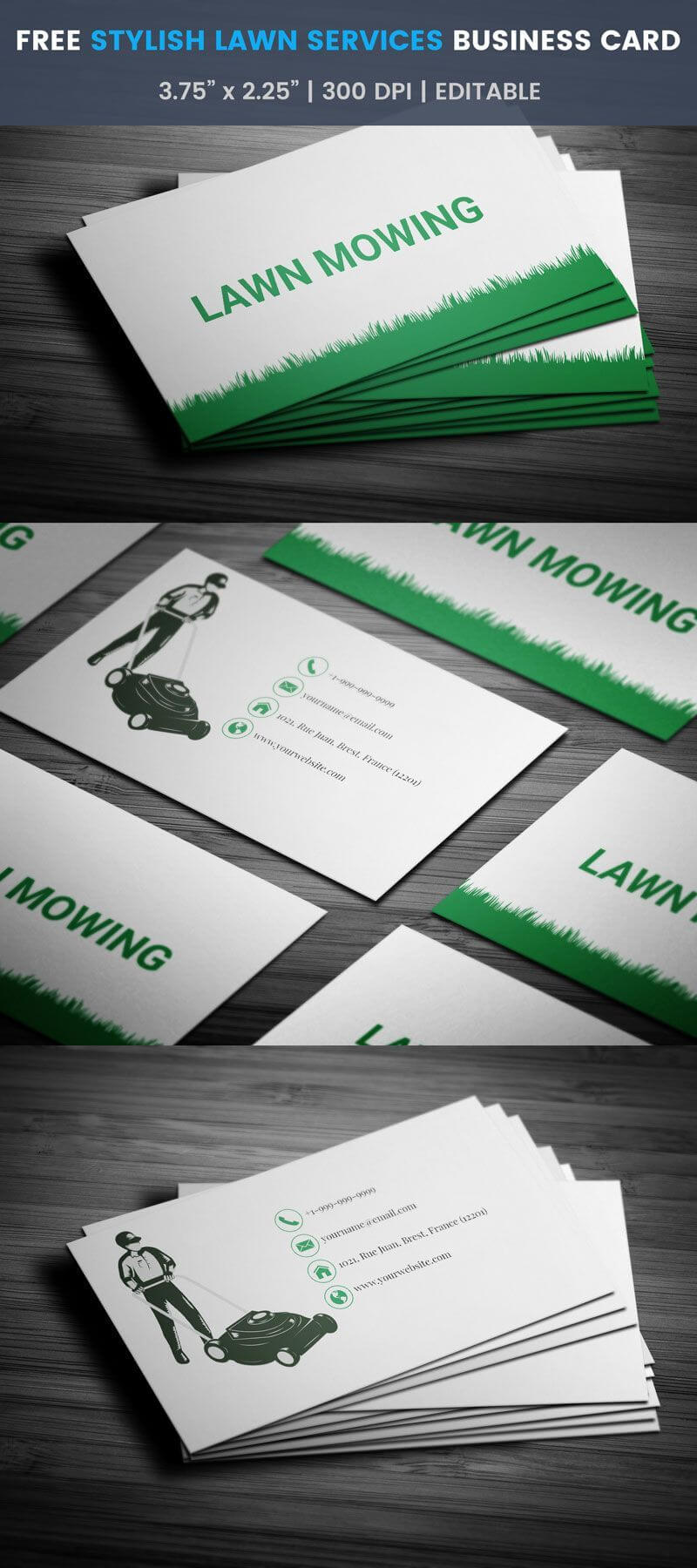 Brilliant Lawn Mowing Business Card  Full Preview | Lawn Pertaining To Lawn Care Business Cards Templates Free