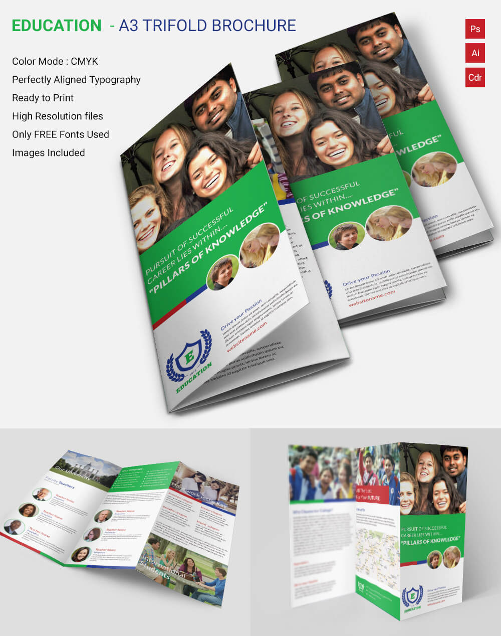Brochure Template Ai Layout Blank Format Simple A4 Templates For Ai Brochure Templates Free Download