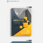 Brochure Template Design – Flyer Layout With Gray And Orange In Engineering Brochure Templates