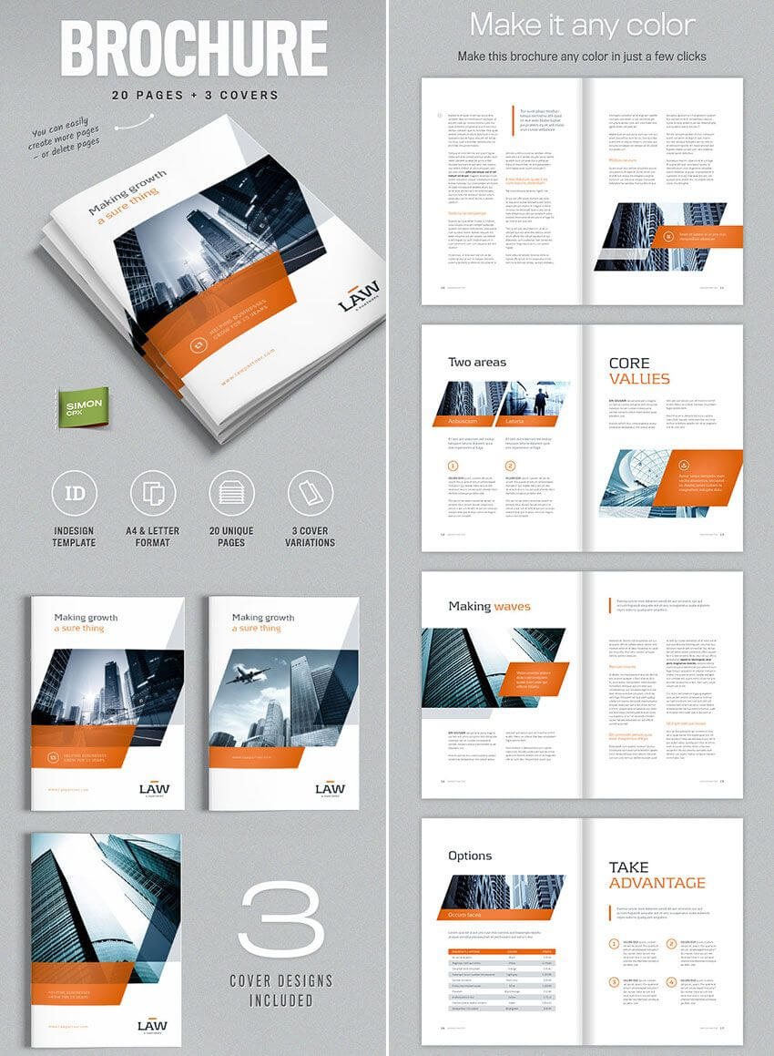 Brochure Template For Indesign – A4 And Letter | Amann For Technical Brochure Template