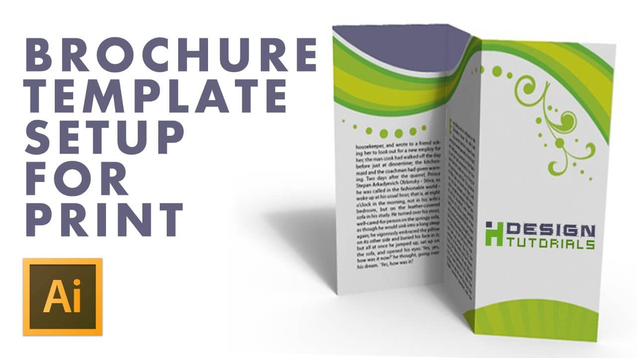 Brochure Template Setup For Print In Adobe Illustrator With Brochure Templates Adobe Illustrator