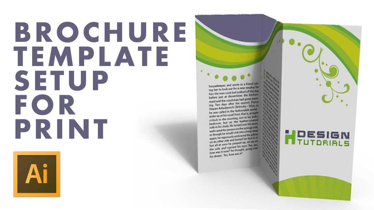 Brochure Template Setup For Print In Adobe Illustrator With Brochure Templates Adobe Illustrator