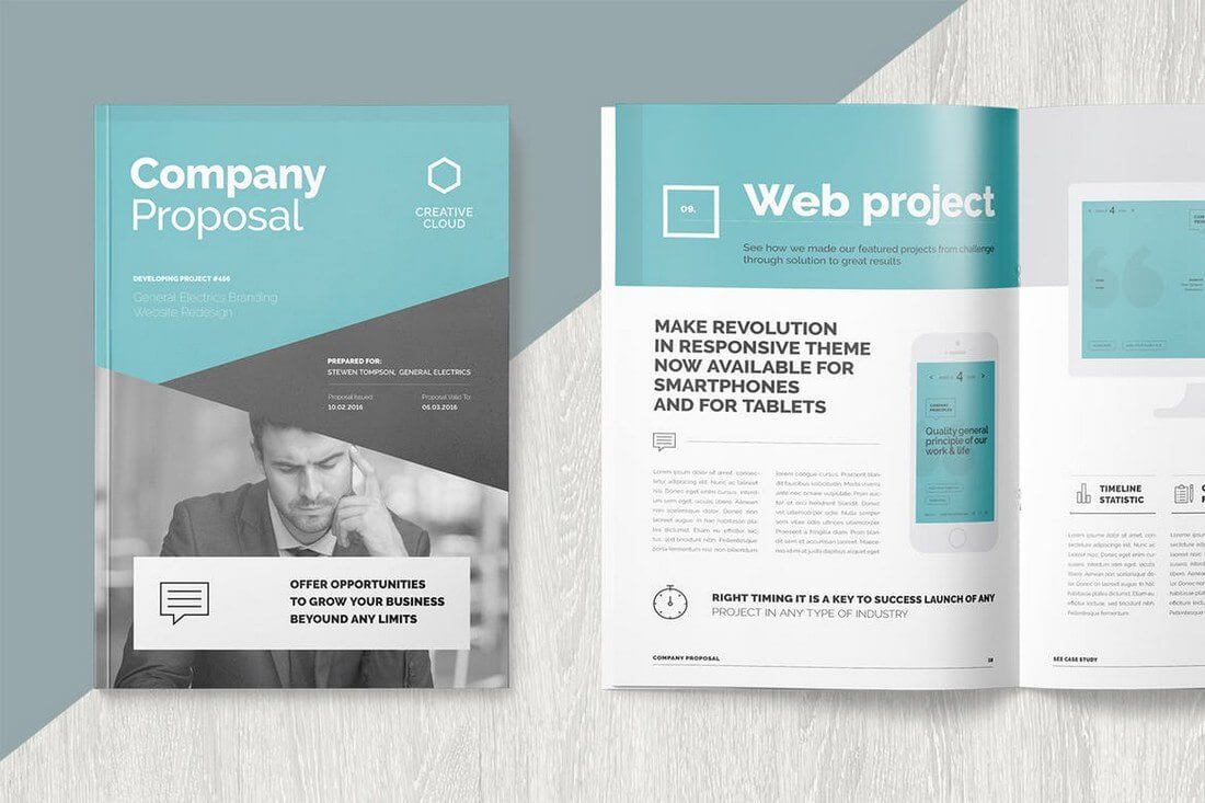 Brochure Templates | Design Shack In Letter Size Brochure Template