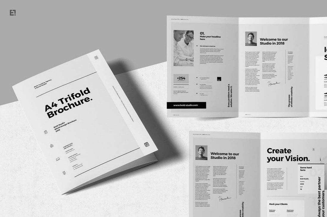 Brochure Templates | Design Shack Inside Letter Size Brochure Template