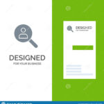 Browse, Find, Networking, People, Search Grey Logo Design With Regard To Networking Card Template
