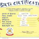 Build A Bear Certificate Clean Birth Certificate Template Intended For Build A Bear Birth Certificate Template