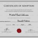 Bunch Ideas For Blank Adoption Certificate Template With Regarding Blank Adoption Certificate Template