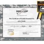 Bunch Ideas For Boot Camp Certificate Template Of Job Throughout Boot Camp Certificate Template