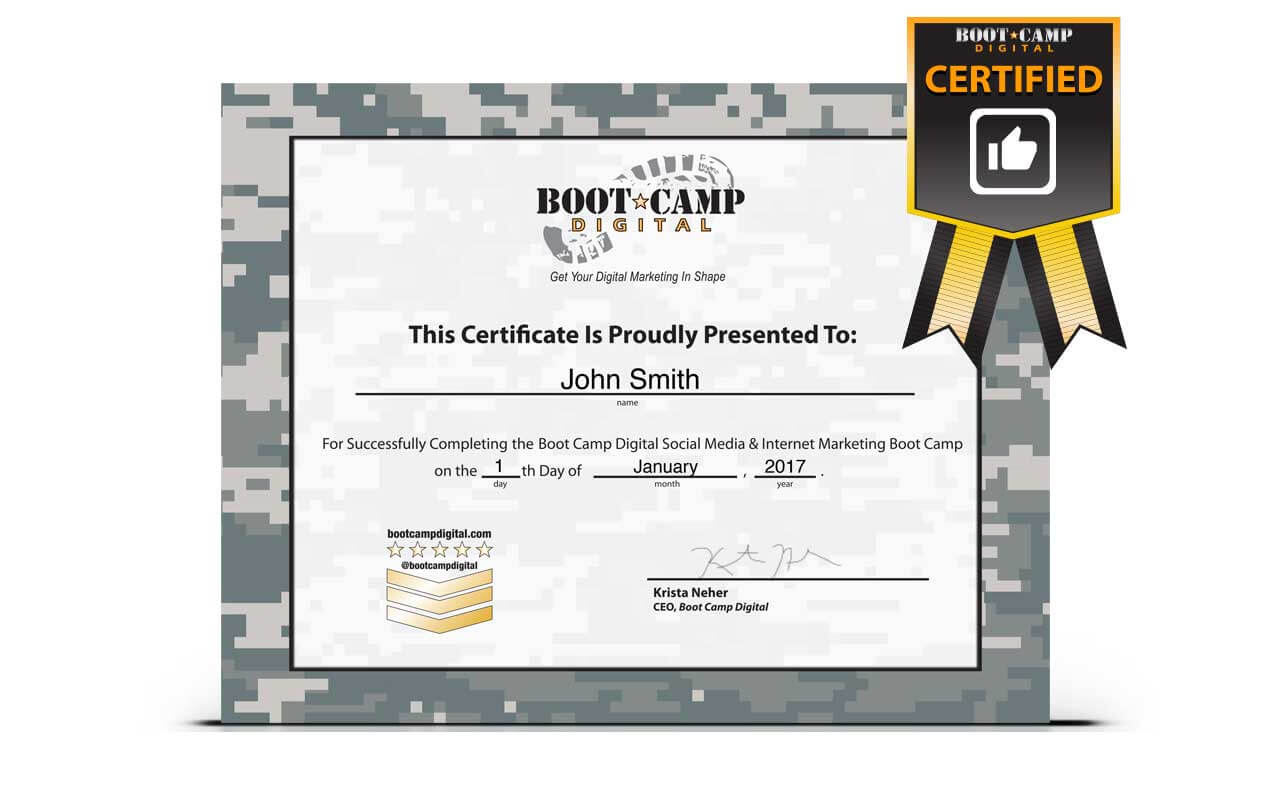 Bunch Ideas For Boot Camp Certificate Template Of Job Throughout Boot Camp Certificate Template