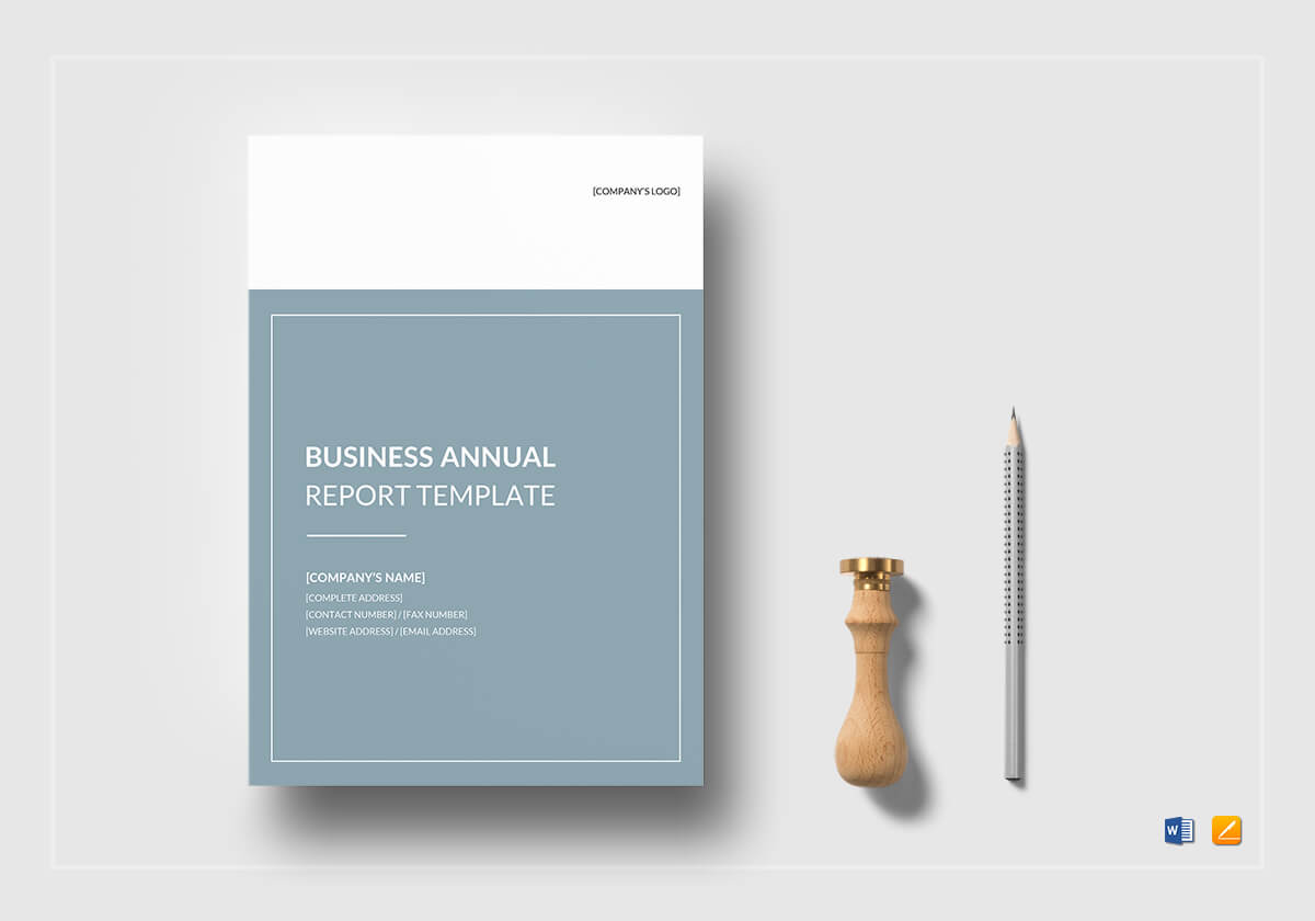 Business Annual Report Template For Annual Report Template Word