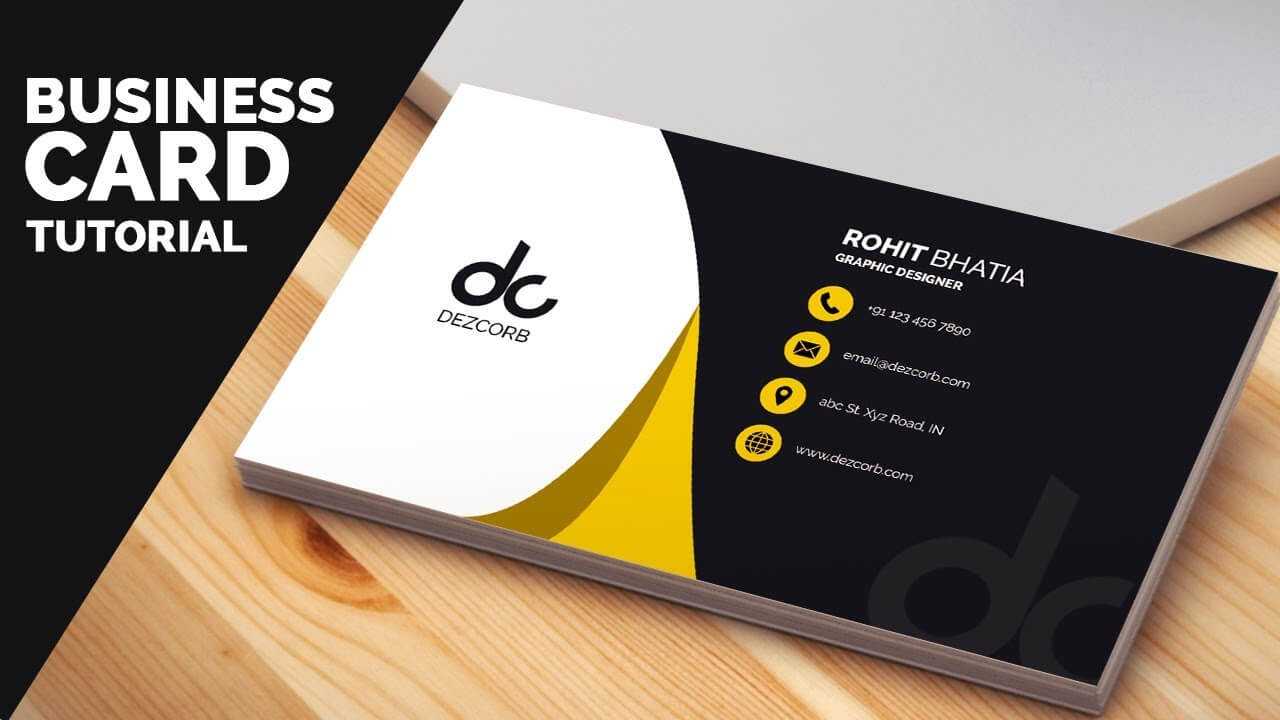 Business Card Design In Photoshop Cs6 Tutorial | Learn Photoshop Front For Photoshop Cs6 Business Card Template