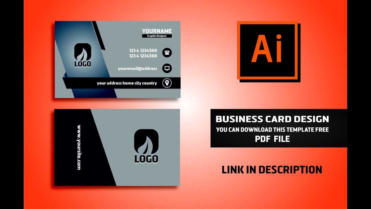 Business Card Design Vector File Free Download | Illustrator Cc Tutorial  2017 In Visiting Card Illustrator Templates Download