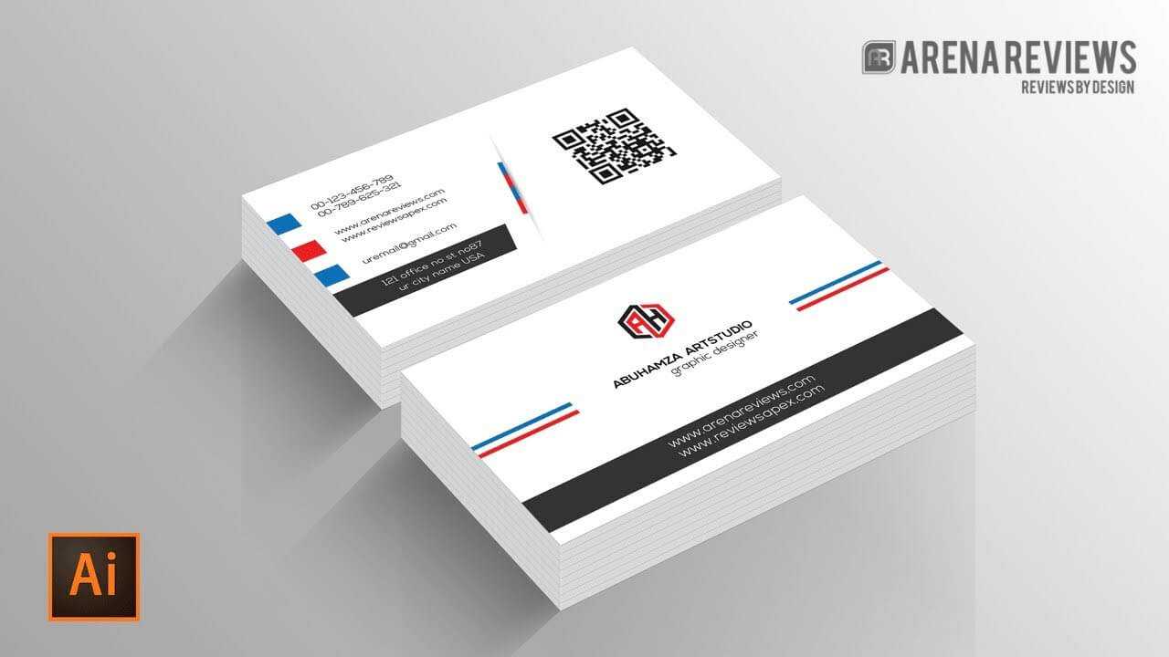 Business Card Illustrator Template Professional Free With Throughout Visiting Card Illustrator Templates Download