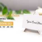 Business Card Stand Cut Template For Card Stand Template