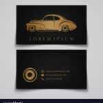 Business Card Template Classic Car Logo Intended For Automotive Business Card Templates