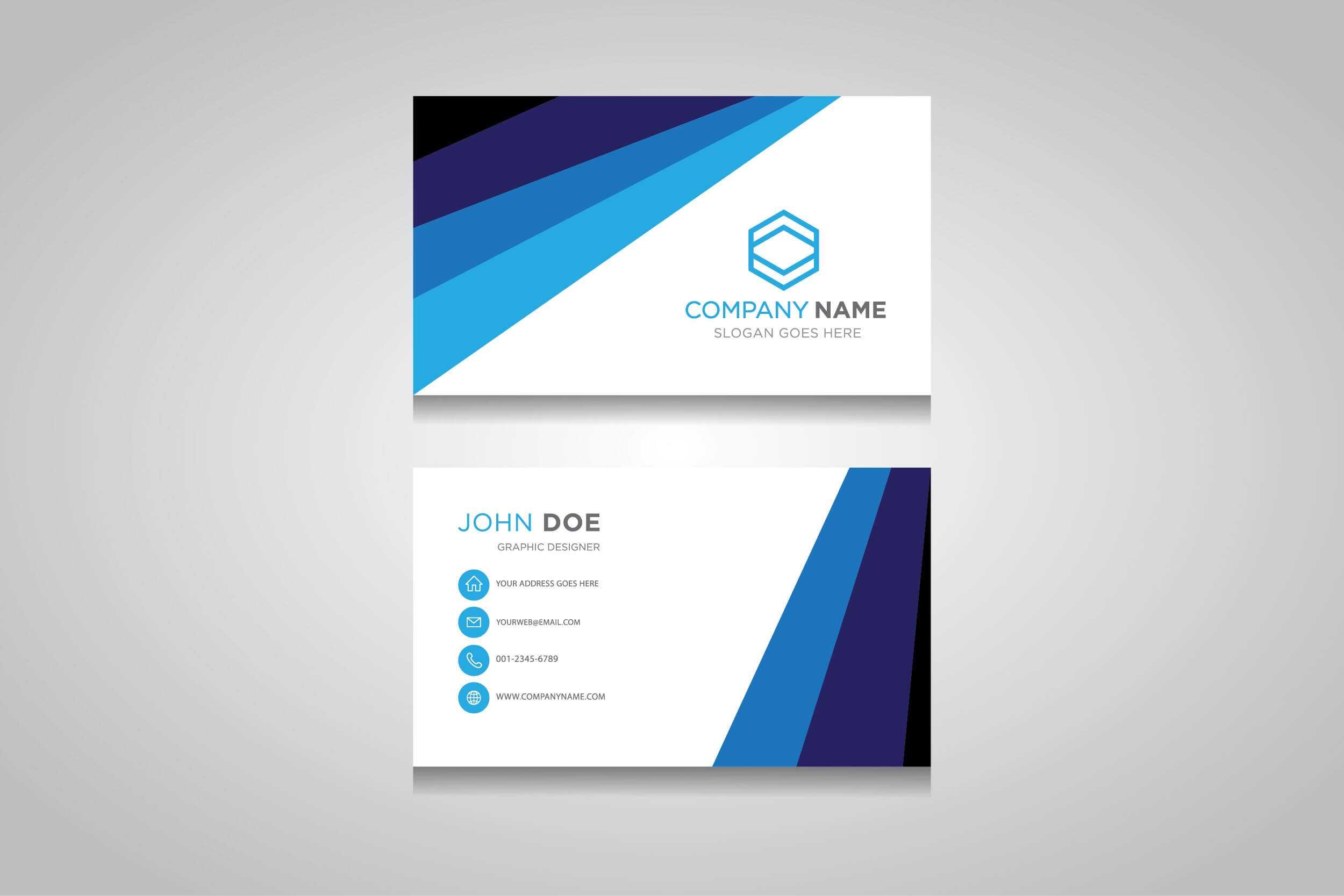 Business Card Template. Creative Business Card | Creative Intended For Business Card Maker Template