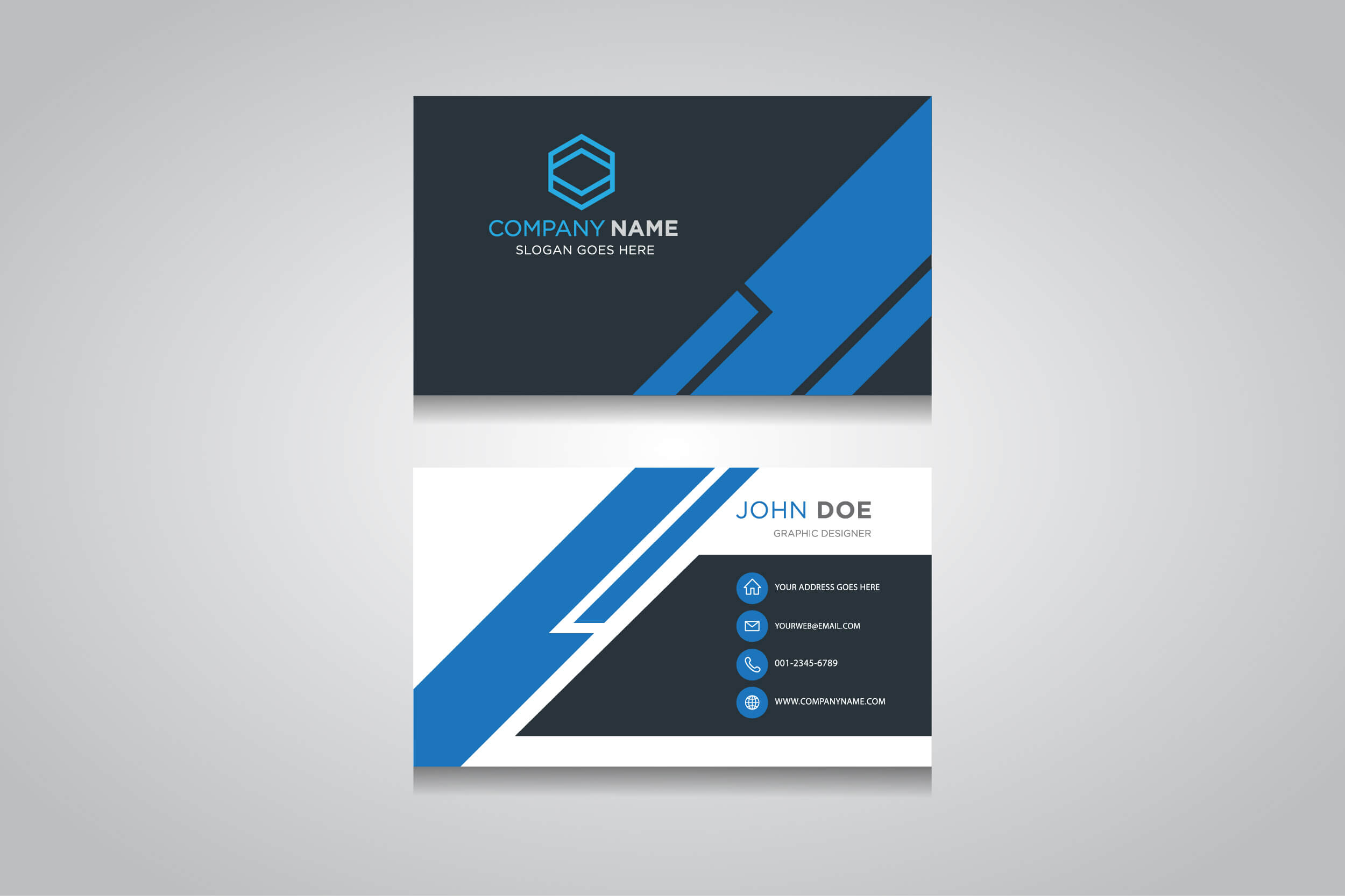 Business Card Template. Creative Business Card Throughout Web Design Business Cards Templates