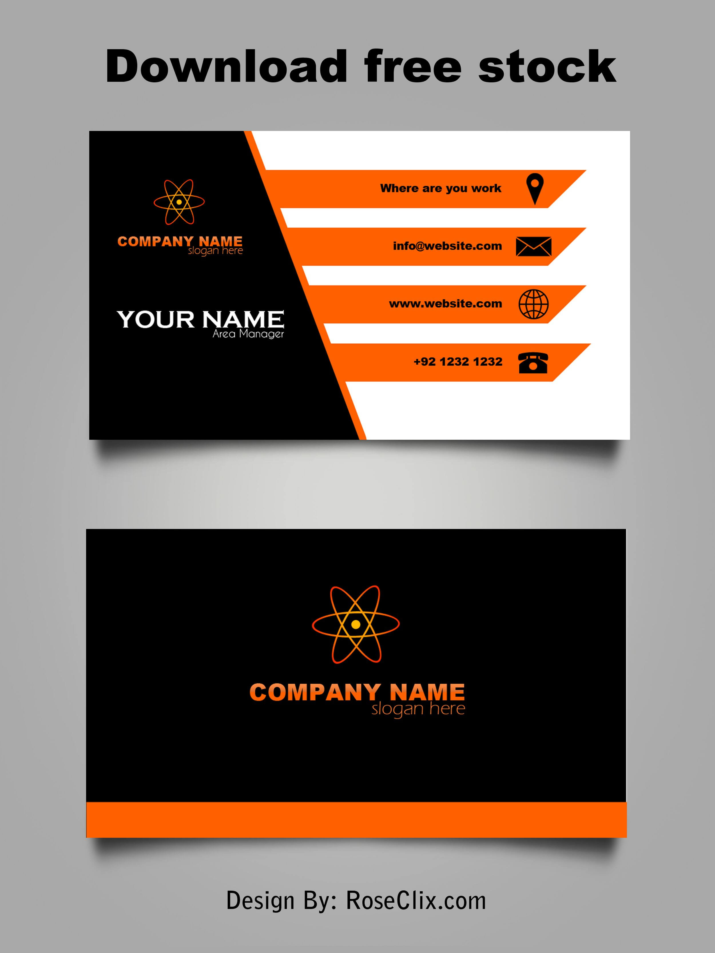 Business Card Template Free Downloads Psd Fils. | Business Throughout Templates For Visiting Cards Free Downloads