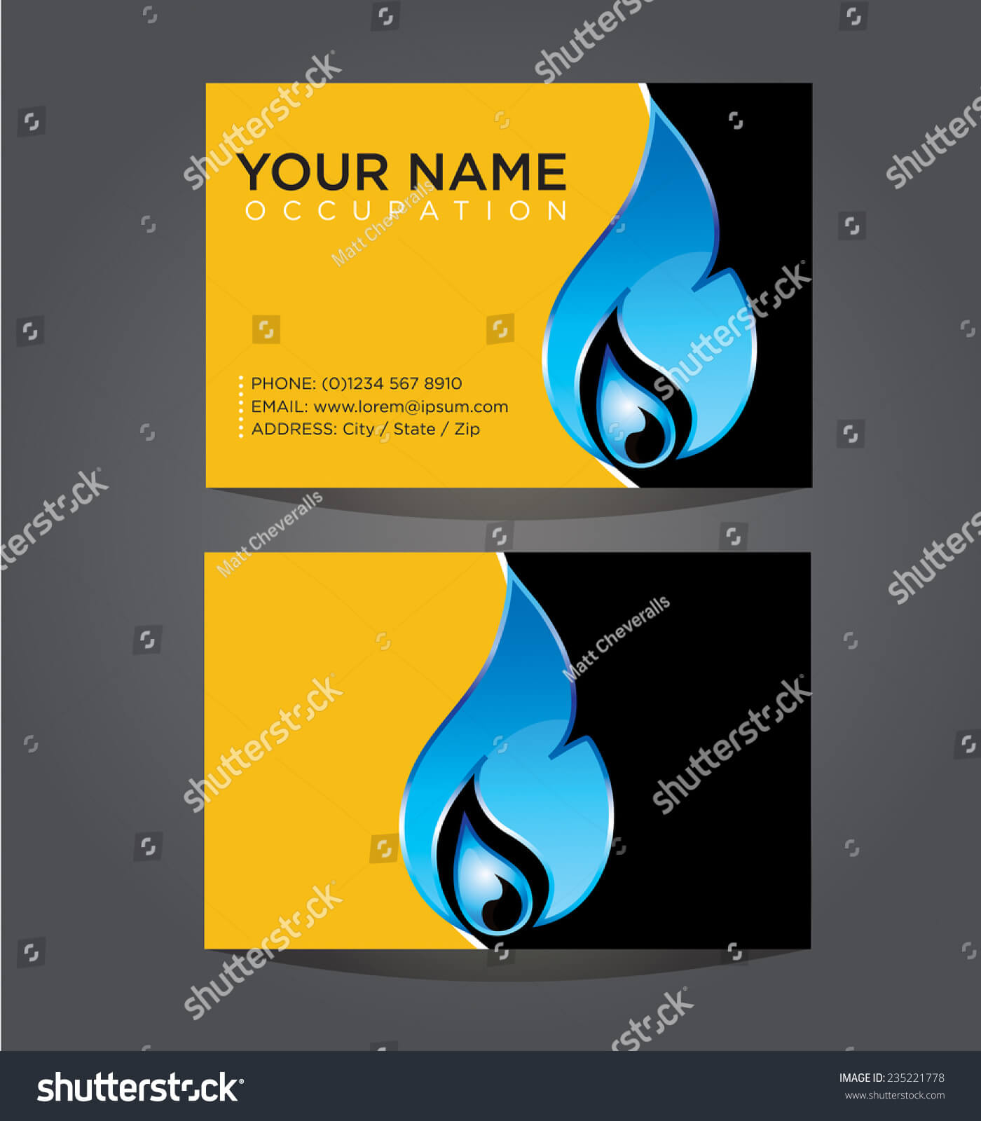 Business Card Template Plumbing Heating Air Stock Vector For Hvac Business Card Template