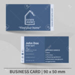 Business Card Template. Real Estate Agency. Design For Your Individual.. with regard to Real Estate Agent Business Card Template