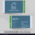 Business Card Template Real Estate Agency Design In Designer Visiting Cards Templates