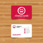 Business Card Template With Texture. Bus Sign Icon. Public Transport.. Regarding Transport Business Cards Templates Free