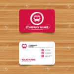 Business Card Template With Texture. Bus Sign Icon. Public Transport.. Regarding Transport Business Cards Templates Free