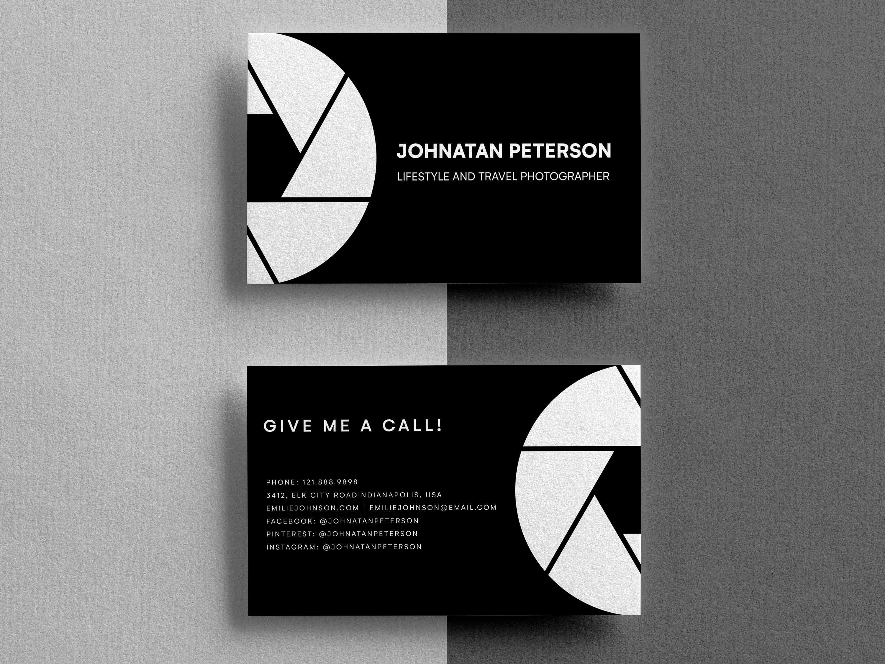 Business Cards, Business Card Template, Business Card With Template For Calling Card