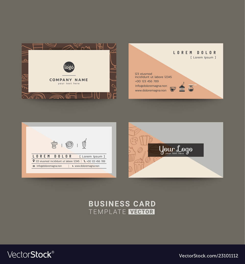 Business Cards For Coffee Shop Or Company Regarding Coffee Business Card Template Free