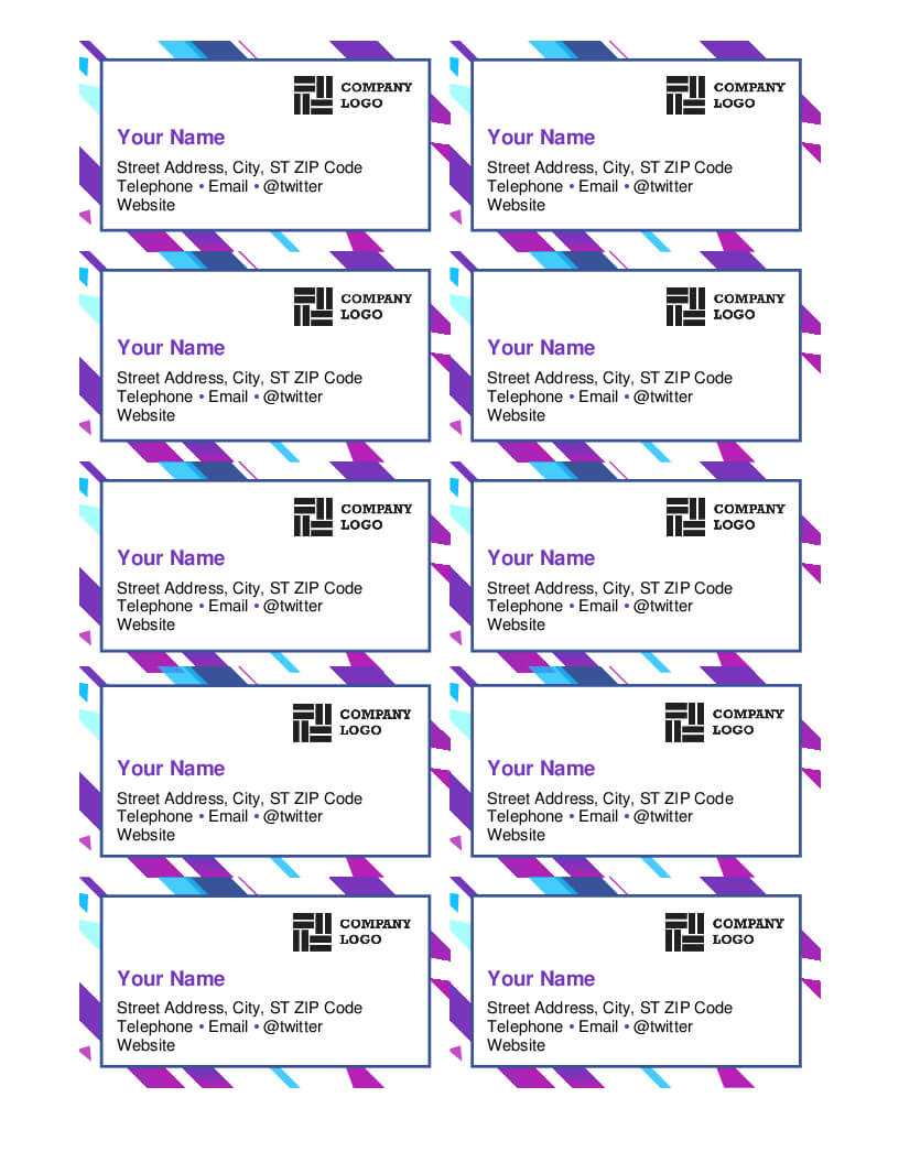 Business Cards - Office For Microsoft Office Business Card Template