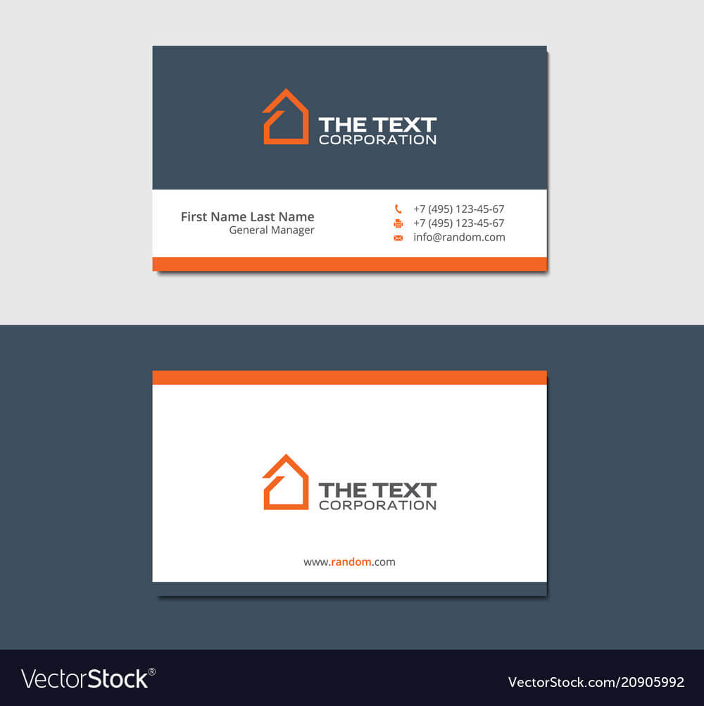 Business Cards Template For Real Estate Agency Inside Real Estate Agent Business Card Template