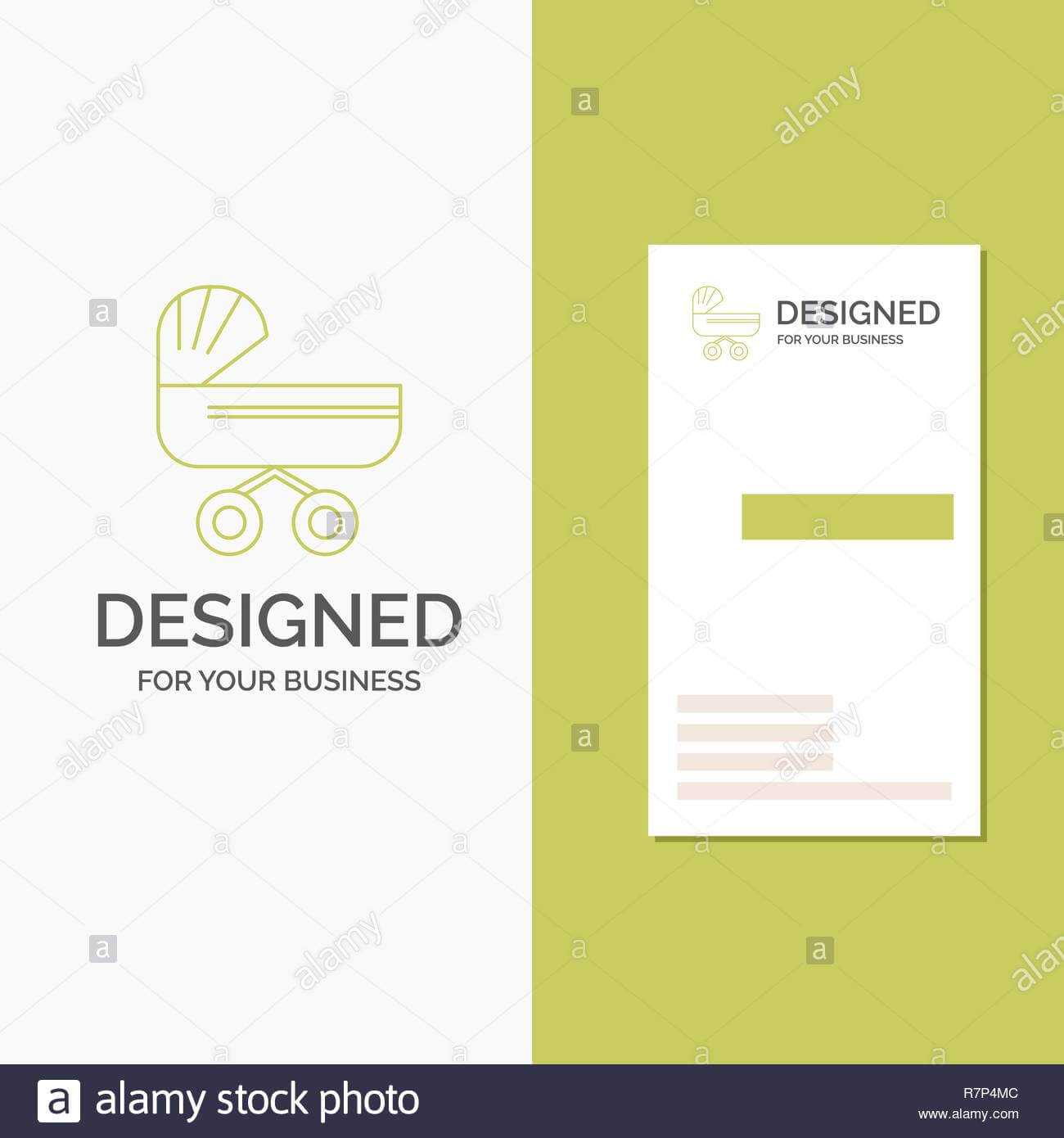 Business Logo For Trolly, Baby, Kids, Push, Stroller Within Push Card Template