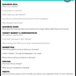 Business Plan For Kids | For The Girls | Simple Business In Business Plan Template Free Word Document
