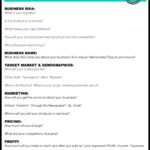 Business Plan For Kids | For The Girls | Simple Business In Business Plan Template Free Word Document