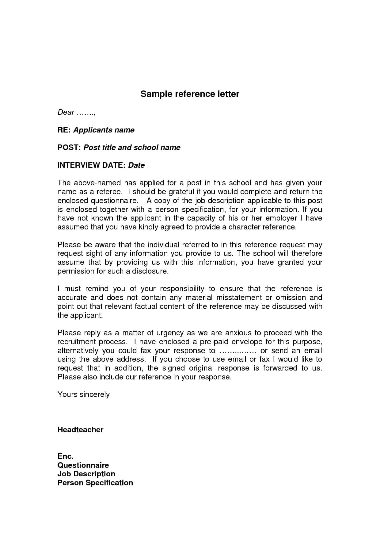 Business Reference Letter Template Word Examples | Letter Throughout Business Reference Template Word