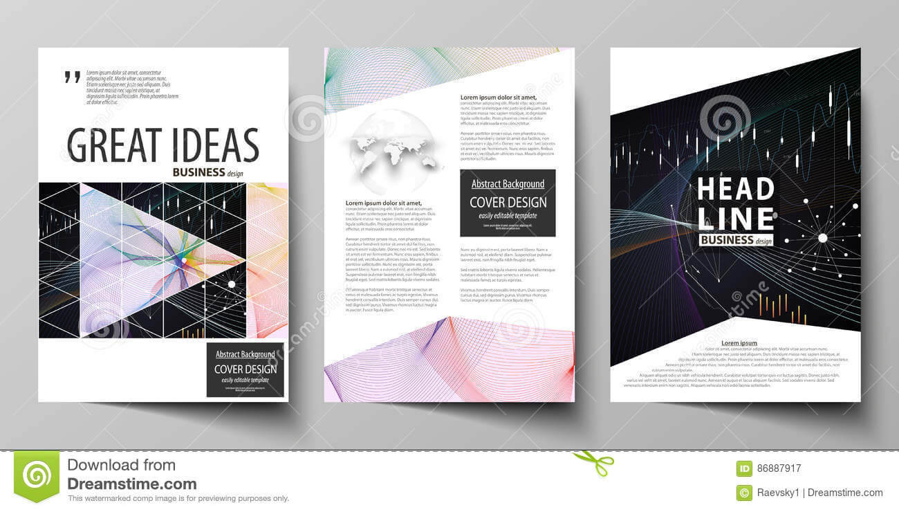 Business Templates For Brochure, Flyer, Annual Report. Cover Regarding Ind Annual Report Template