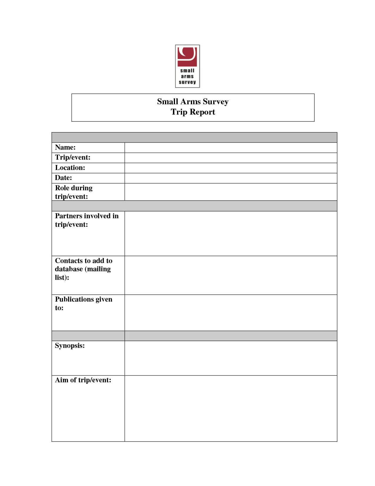 Business Trip Report Template Word Lovely Trip Report Format Intended For Business Trip Report Template