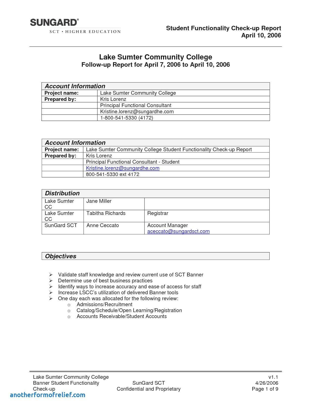 Business Visit Report Template New Example Trip Report Field Throughout Field Report Template